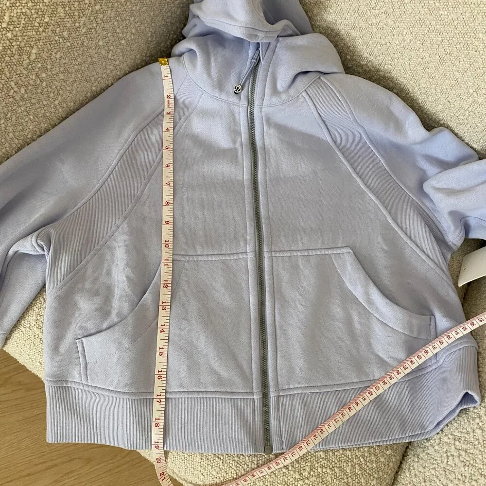 New Lululemon Scuba Oversized Full-Zip Hoodie 'Serene Blue' Size XS/S